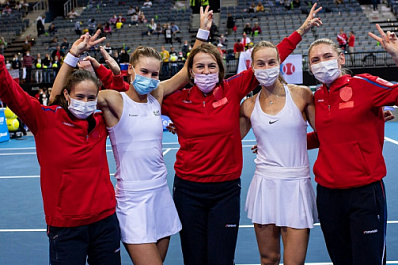 Сборная России по теннису с самарскими спортсменками в составе выиграла Кубок Билли Джин Кинг