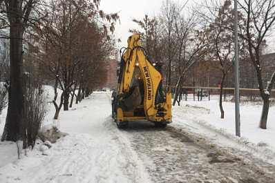 Во внутригородских районах Самары организована работа по ликвидации последствий снегопада