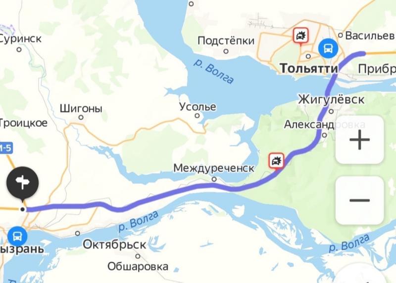 На трассе М5 в Самарской области между Сызранью и Тольятти ограничили движение из-за непогоды