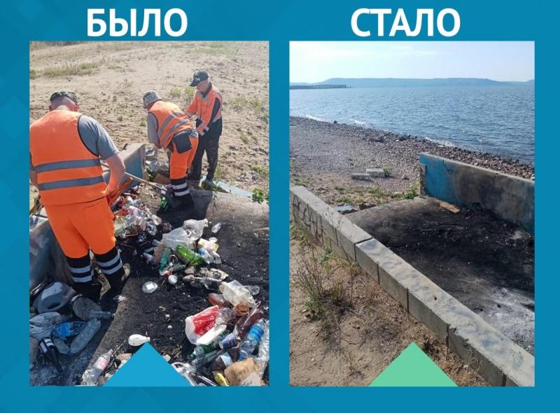ЦУР Самарской области помог очистить набережную в Тольятти