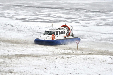 В Самаре открылась зимняя переправа на судах на воздушной подушке