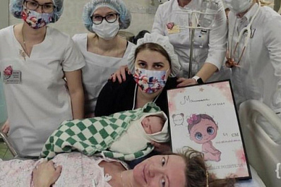 В Самарской области первым родившимся в 2021 году ребенком стала девочка