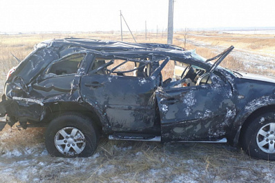 В Самарской области мужчина на Mitsubishi вылетел в кювет и погиб