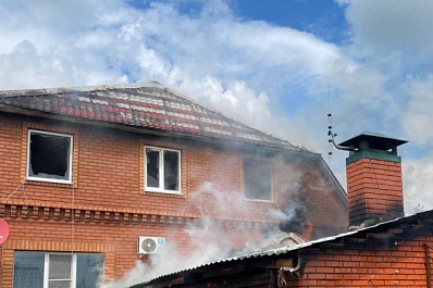 В Кинель-Черкасском районе 3 июля коттедж горел на 200 