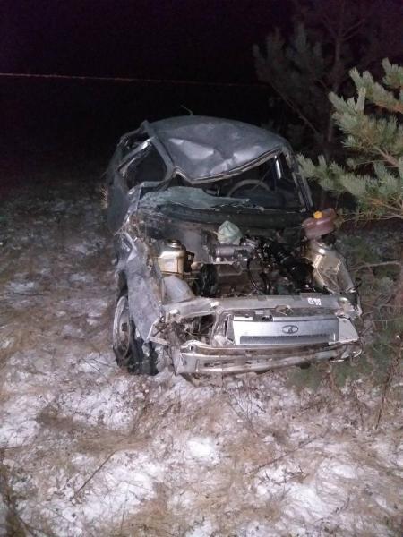 Автоледи на "десятке" улетела в кювет и несколько раз перевернулась