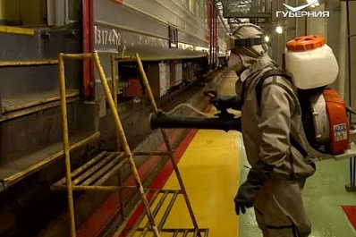 В Самаре в усиленном режиме дезинфицируют пригородные электрички