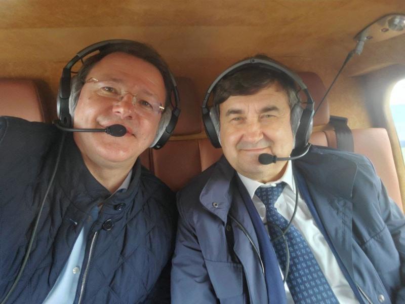 Новые возможности для региона: Дмитрий Азаров и Игорь Левитин проверили ход строительства моста через Волгу 