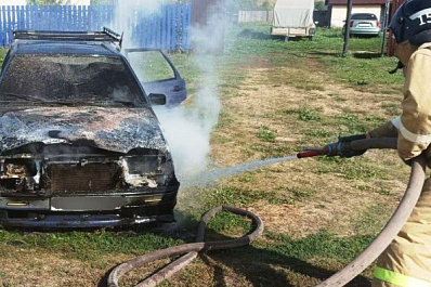 В Самарской области утром 2 сентября вспыхнул автомобиль