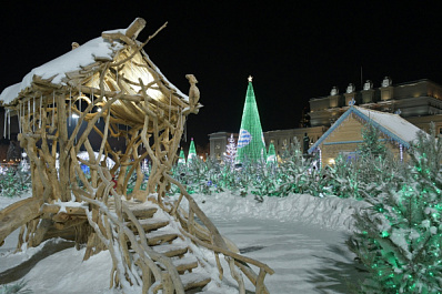 В селе Нижнем Санчелееве открылась резиденция Деда Мороза