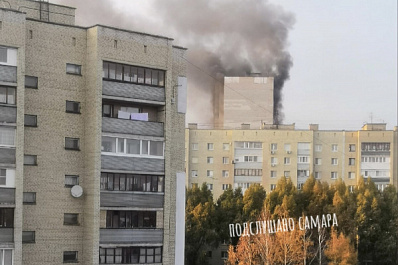 В Самаре на Черемшанской горел недострой