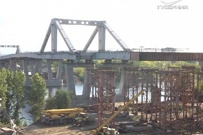 В Самаре завершается надвижка пролетного строения Фрунзенского моста