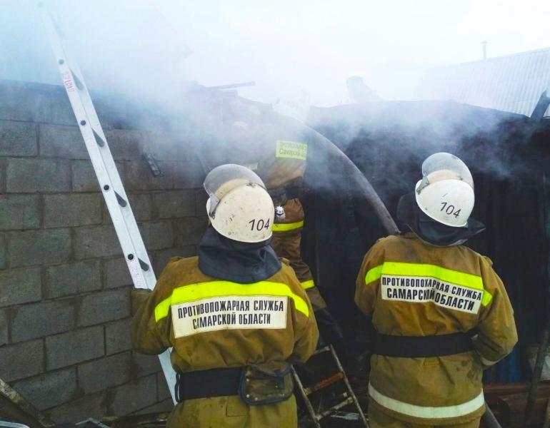 В Самарской области пожар в жилом доме унес жизнь человека