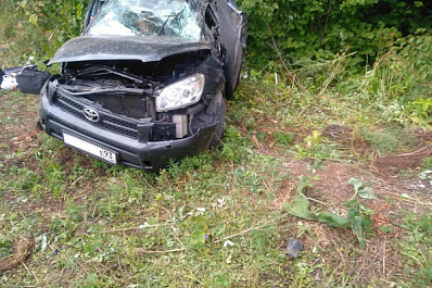 Водитель погиб: в Самарской области автомобиль выехал на встречку и вылетел в кювет