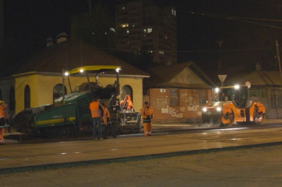  Ремонт на улице Арцыбушевской завершен на 50 %