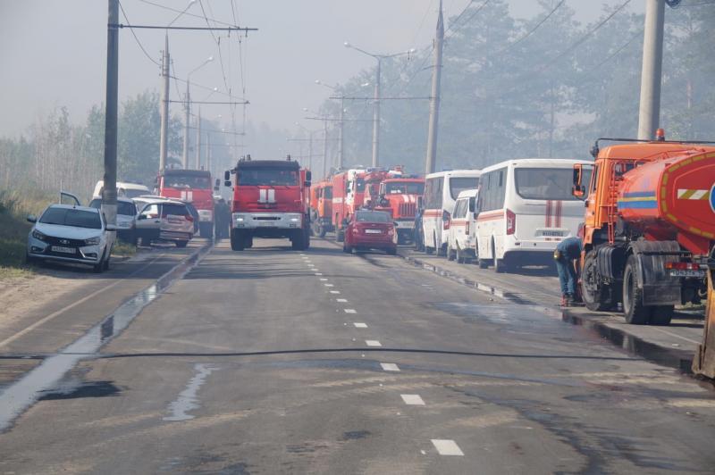 Дороги в Центральном районе Тольятти будут закрыты до конца тушения лесного пожара