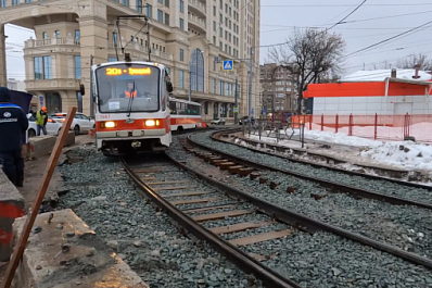 В исторической части Самары запустили движение трамваев по новому пути