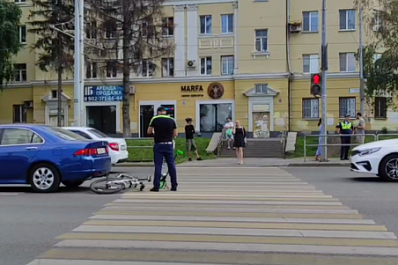 В Самаре на Ново-Садовой сбили велосипедиста