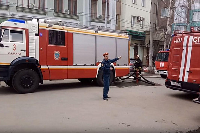 Пожар в самарской многоэтажке ликвидирован