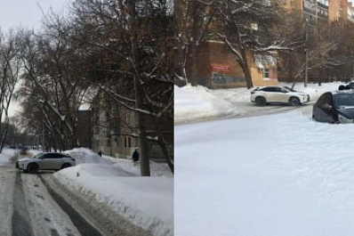 В Самаре Hyundai чуть не протаранил Lexus, а пострадал пешеход