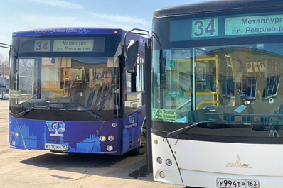  В Самаре автобус № 34 пустили в объезд из-за провала асфальта