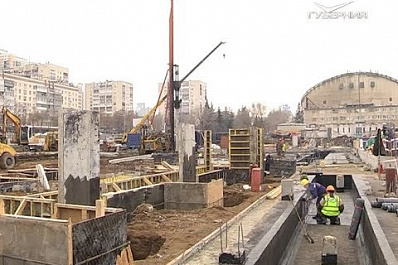 В Самаре началось бетонирование фундаментной плиты Дворца спорта на Молодогвардейской