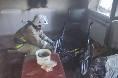 В Самарской области пожарный спас из огня мужчину без ног