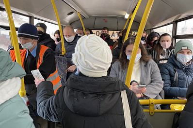 За неделю в Самаре составили 20 протоколов на нарушителей масочного режима в транспорте