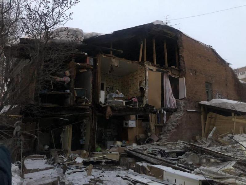 Прокуратура начала проверку из-за обрушения стены дома на Галактионовской в Самаре