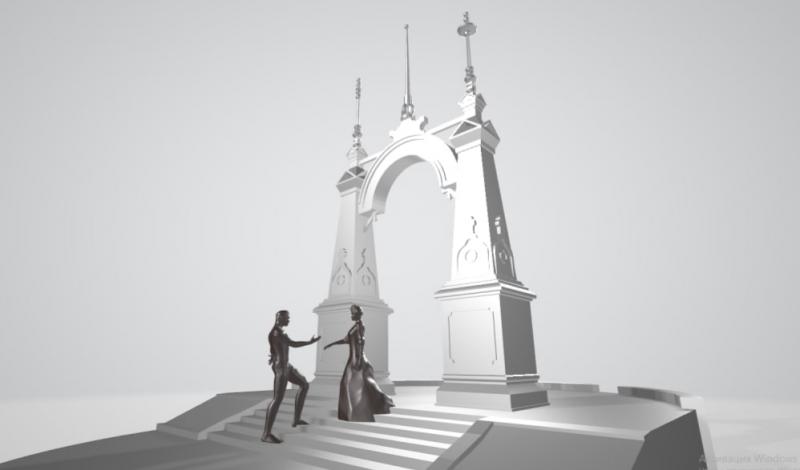 Вальс под аркой: накануне фестиваля "На сопках Маньчжурии" в Самаре откроют архитектурно-скульптурную композицию