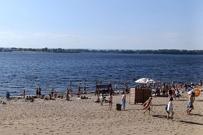 В Самарской области температура воды в Волге превысила 22 °C