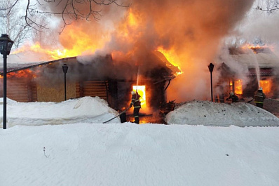 12 марта в Самарской области загорелась охотничья база