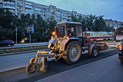 В Самаре ремонтируют 1,8 км проспекта Ленина