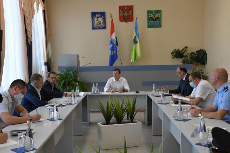 Губернатор Дмитрий Азаров провел в Красноярском районе выездное совещание, посвященное исполнению нацпроектов