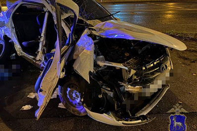 В Тольятти водитель LADA Granta погиб в ДТП с Datsun