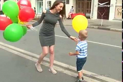 Флешмоб с воздушными шарами прошел в центре Самары