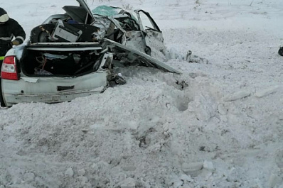 В страшной аварии в Башкирии погибла семья