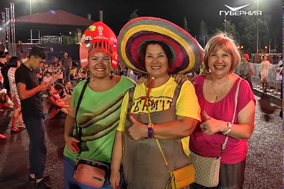 Бразильские болельщики в Самаре шумно отметили победу своей сборной над Мексикой