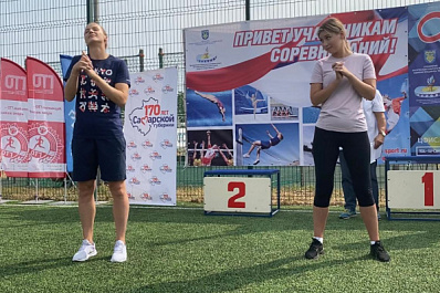 Олимпийская медалистка Ольга Фомина провела в Тольятти массовую зарядку с чемпионом