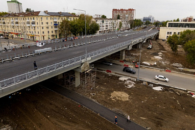 Дорожная развязка на улице Ново-Садовой в Самаре готова на 75 %