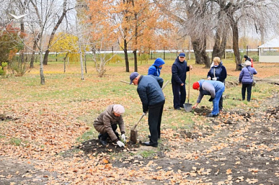 В Новокуйбышевске высадили деревья к 105-летию комсомола