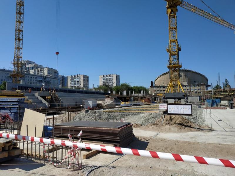Готовность наружных сетей и канализации будущего Дворца спорта достигла 80 %