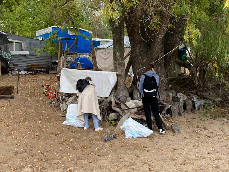 Самарские волонтеры очистили остров Проран и высадили сибирские сосны