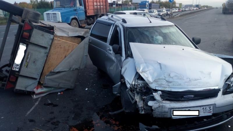 Массовую аварию в Самарской области могла спровоцировать автоледи