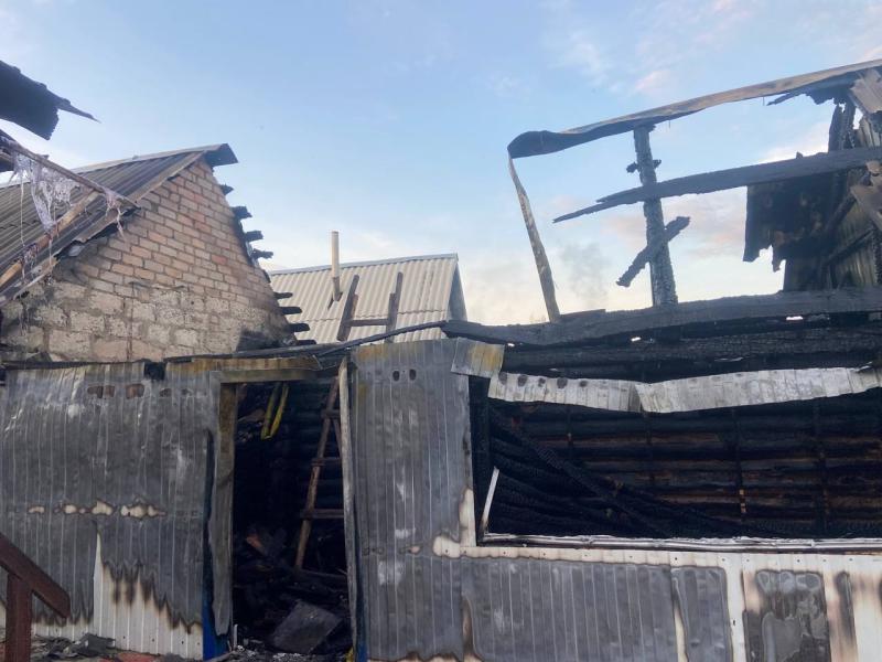 В Кошкинском районе горела частная баня на 50 "квадратах"