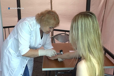 В Самаре на набережной прошла акция по профилактике рака кожи