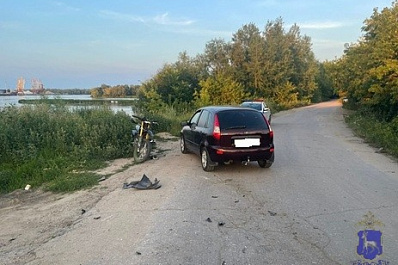 В Самарской области пьяный подросток на мотоцикле врезался во встречную "Калину"