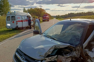 В Самарской области водители двух "Грант" после ДТП попали в больницу