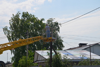 В Богатовском районе началась модернизация уличного освещения 