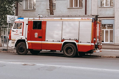 В Самаре на Ставропольской сгорела баня