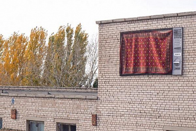 В Самаре на стене Дома печати появился ковёр